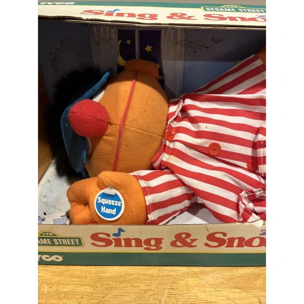 Vintage Sing And Snore Ernie Vintage Tyco Toy 1996 Never Taken Out Of‎ Box